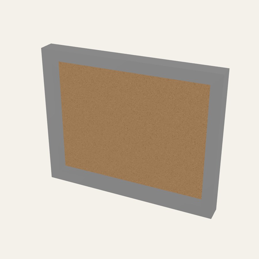 The back of an inset frame with the back of the board set in from the frame's edge