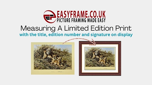 measuring a limited edition print with a border video