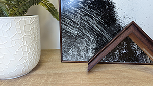 canvas board in inset frame