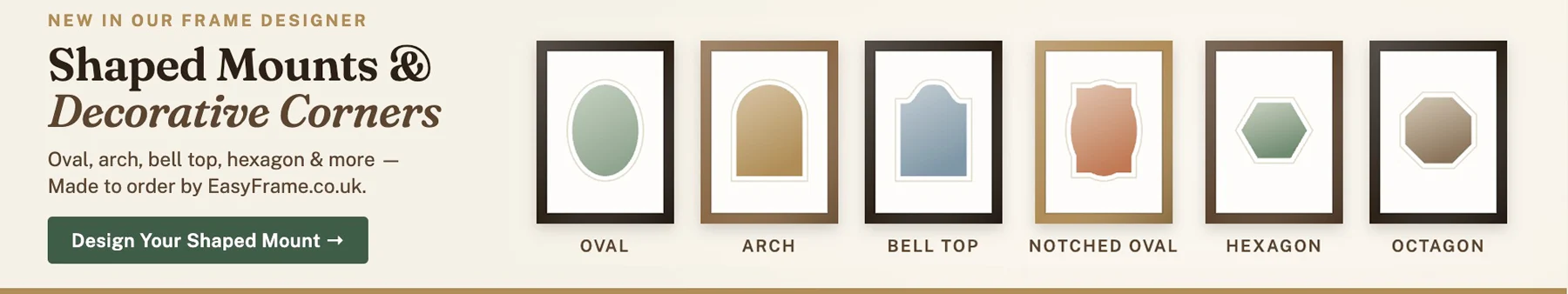 Shaped picture mounts