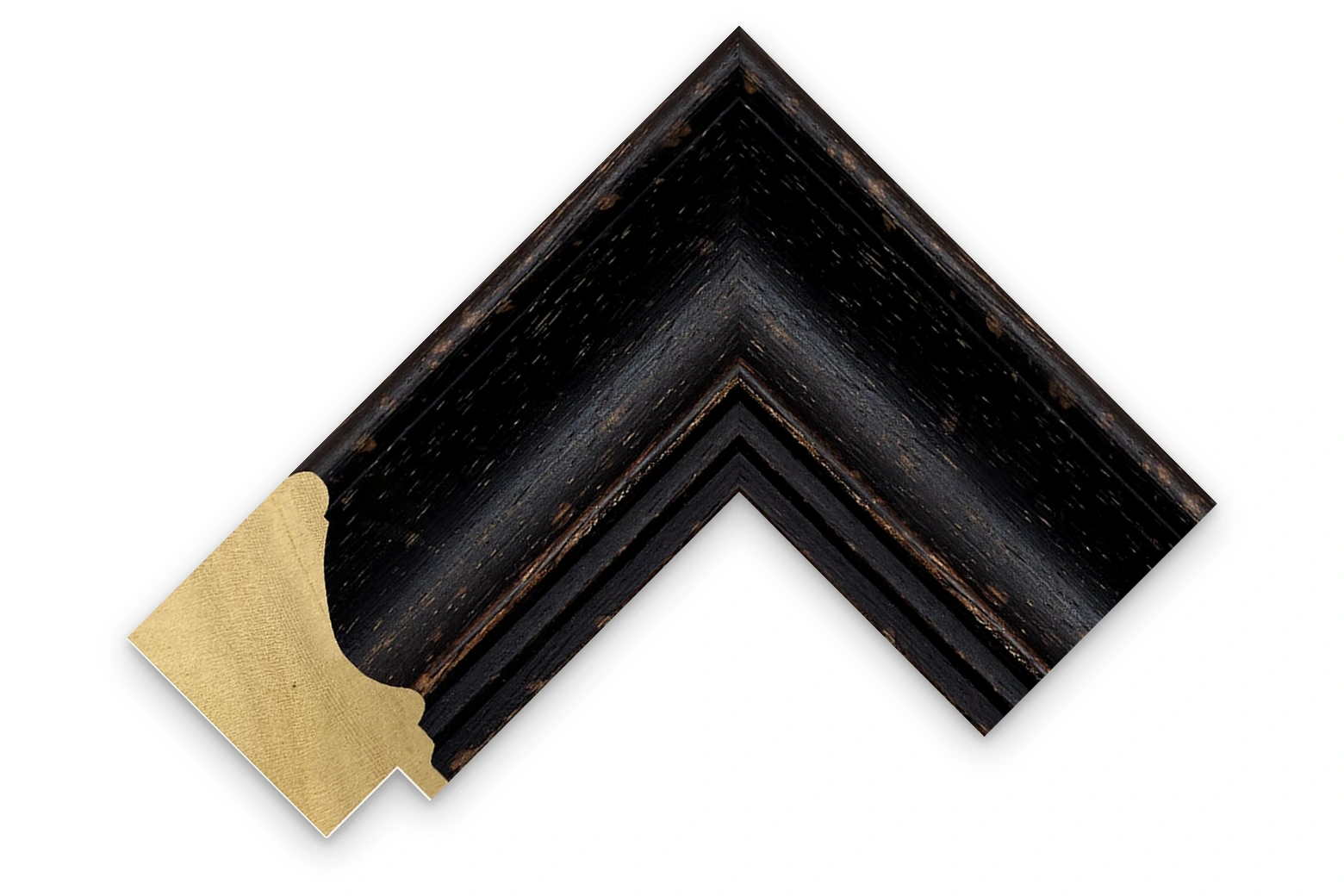 40mm Distressed Black picture frame