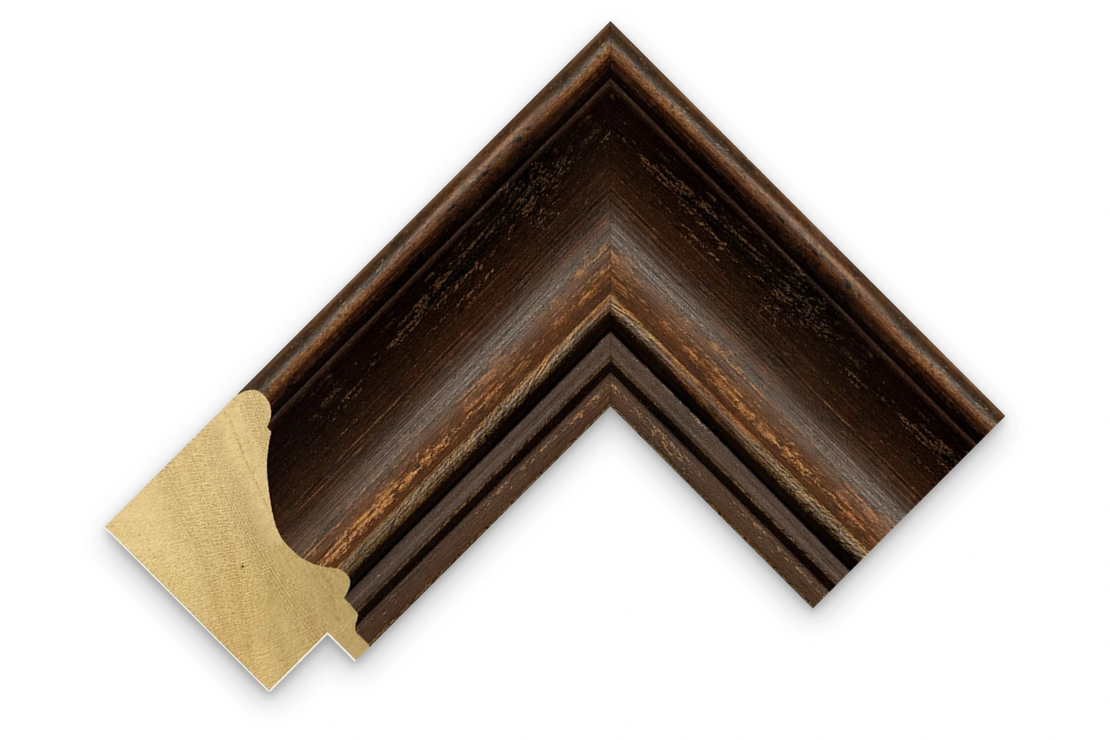 40mm Distressed Brown picture frame