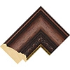 65mm Dark Walnut & Gold Stain