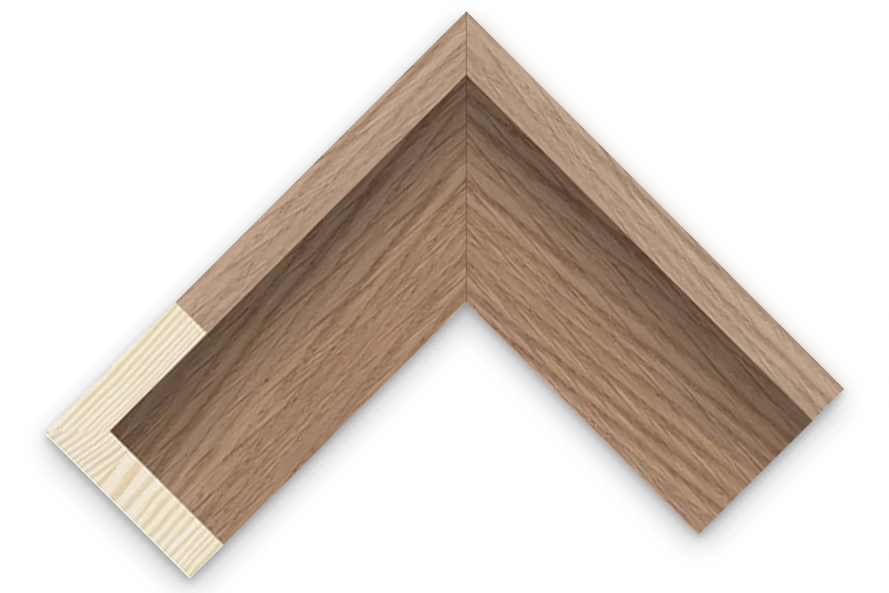 9mm Oak Veneer floater frame