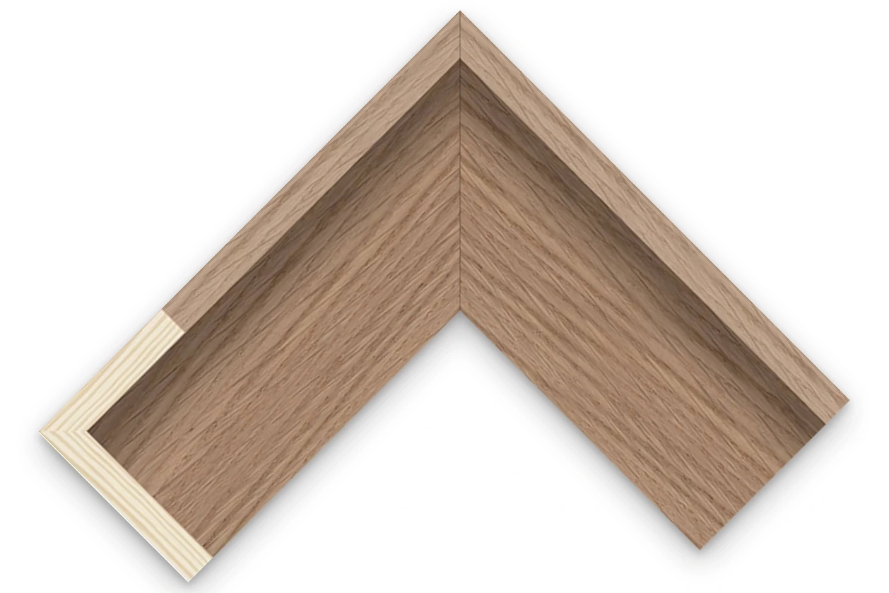 9mm Oak Veneer floater frame