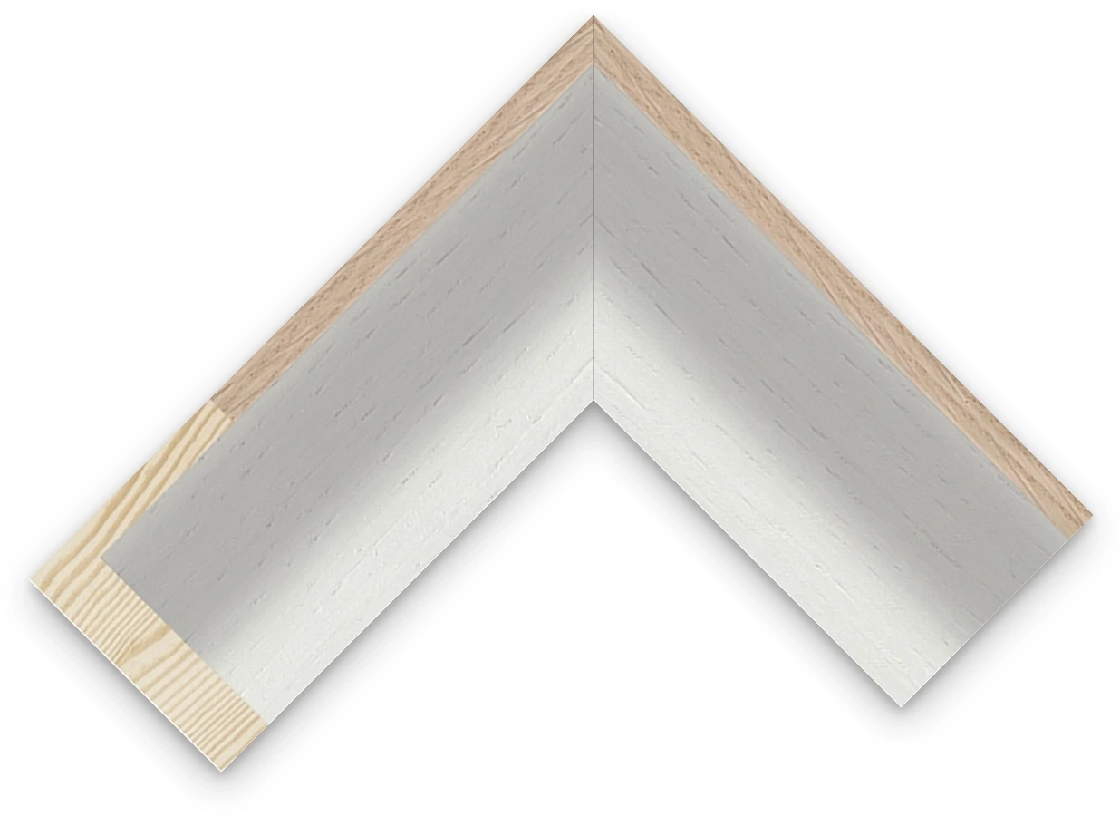 5mm Oak/White Inside floater frame