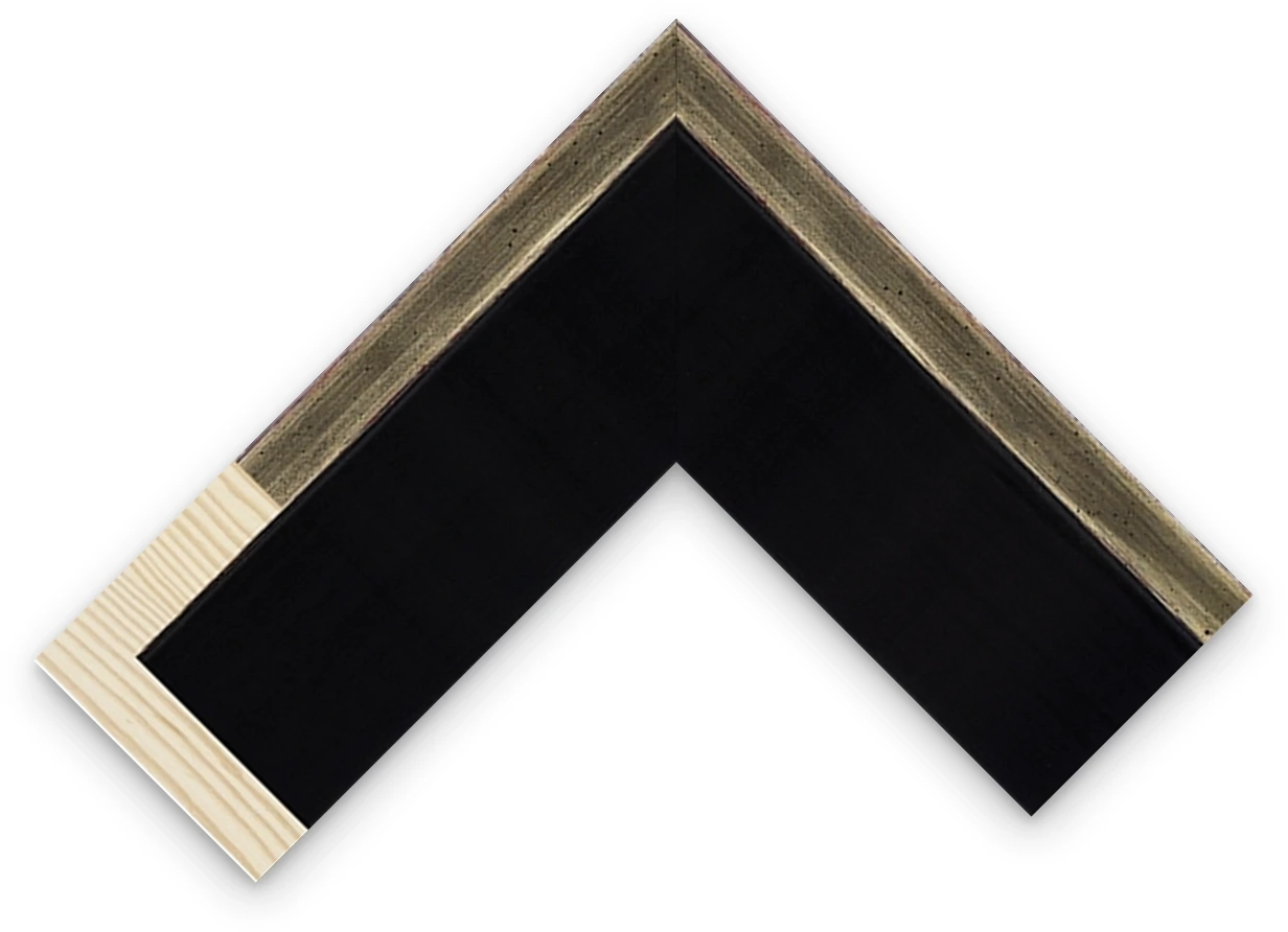9mm Gold/Black/Red Line floater frame