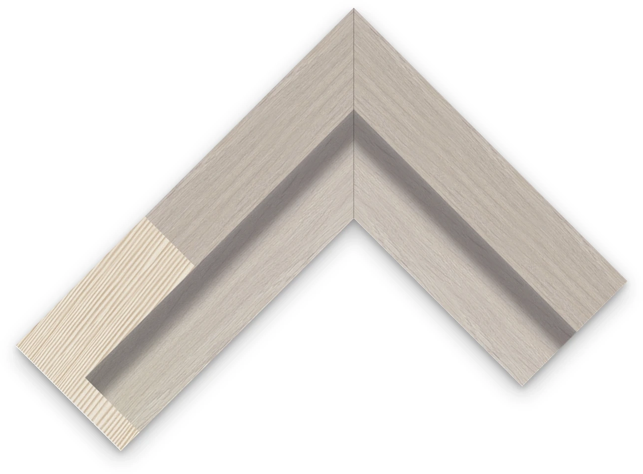 25mm Grey Oak floater frame