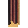 56mm Dark Wood & Gold Stain