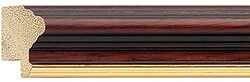 25mm Mahogany & Gold Stain picture frame