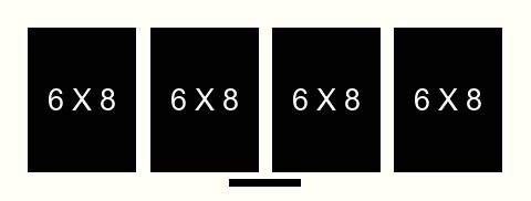 6 X 8 inch Photos X 4 with Title Box