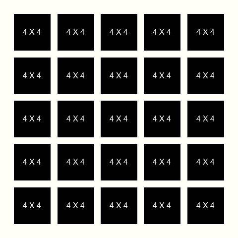 4 X 4 inch Photos X 25