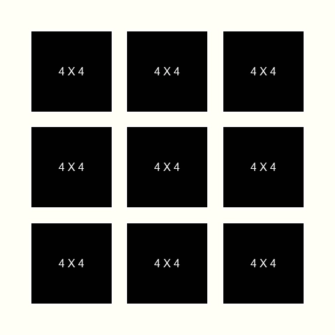 4 X 4 inch Photos X 9