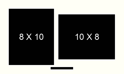 8 X 10 inch Photos X 2 with Title Box