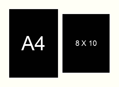 A4 Certificate and 10 X 8 inch Photo