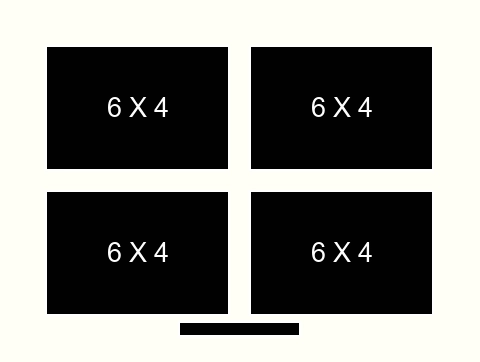 6 X 4 inch Photos X 4 with Title Box