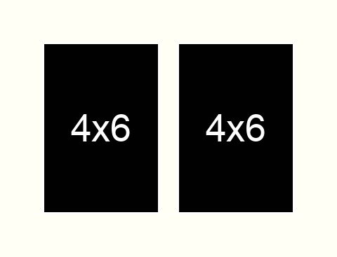 4 X 6 inch Photos X 2