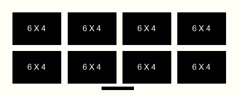 6 X 4 inch Photos X 8  withTitle Box