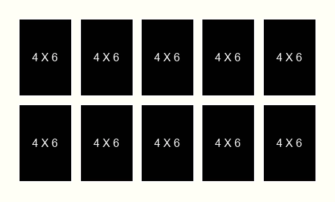 4 X 6 inch Photos X 10