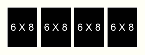 6 X 8 inch Photos X 4