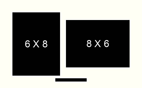 6 X 8 inch Photos X 2 with Title Box