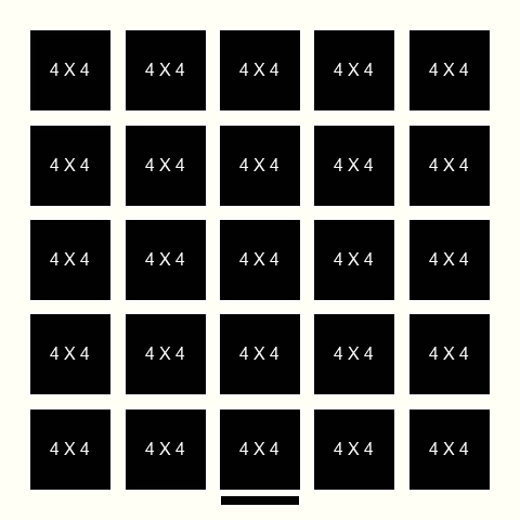 4 X 4 inch Photos X 25 with Title Box