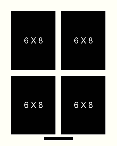 6 X 8 inch Photos X 4 with Title Box