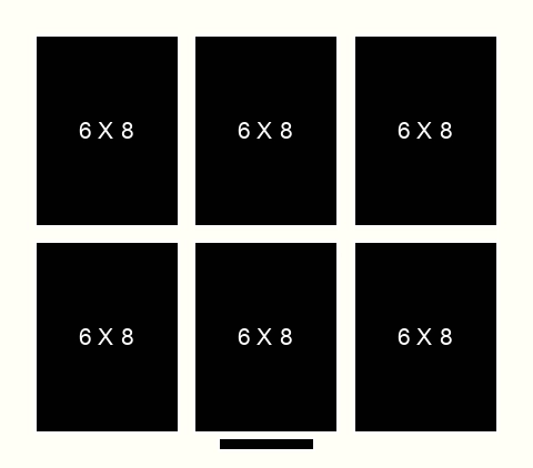 6 X 8 inch Photos X 6 with Title Box