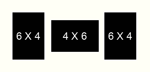 4 X 6 inch Photos X 3