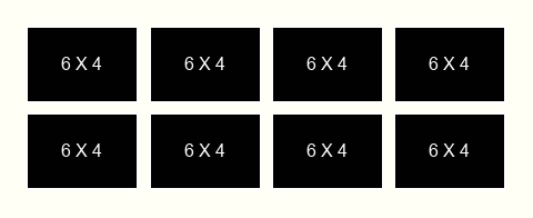 6 X 4 inch Photos X 8