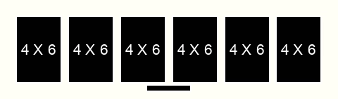 4 X 6 inch Photos X 6 with Title Box