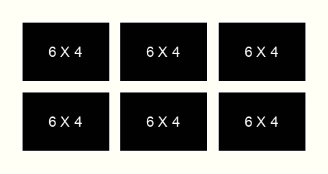 6 X 4 inch Photos X 6