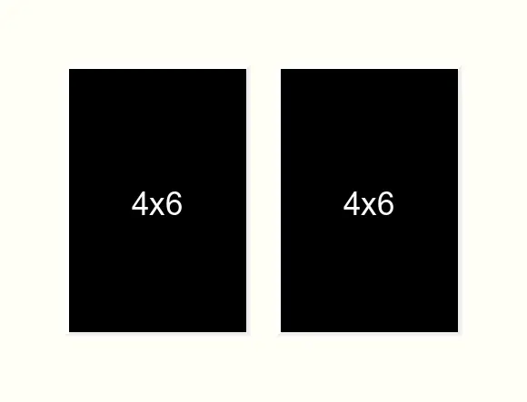 4 X 6 inch Photos X 2