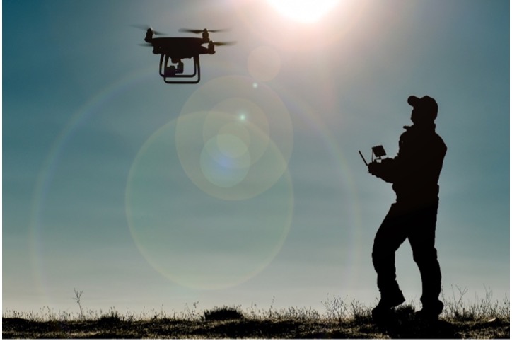 drone in action