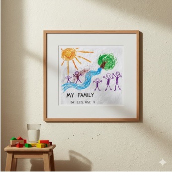 How to Frame Children's Artwork: 