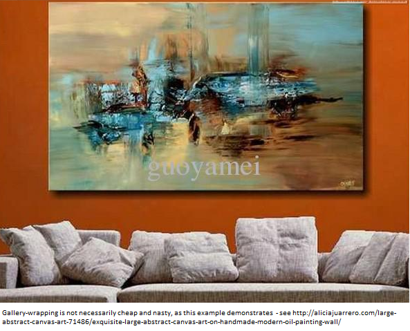 Canvas hanging on wall