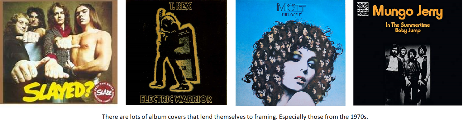 Collectible Framed Album Covers