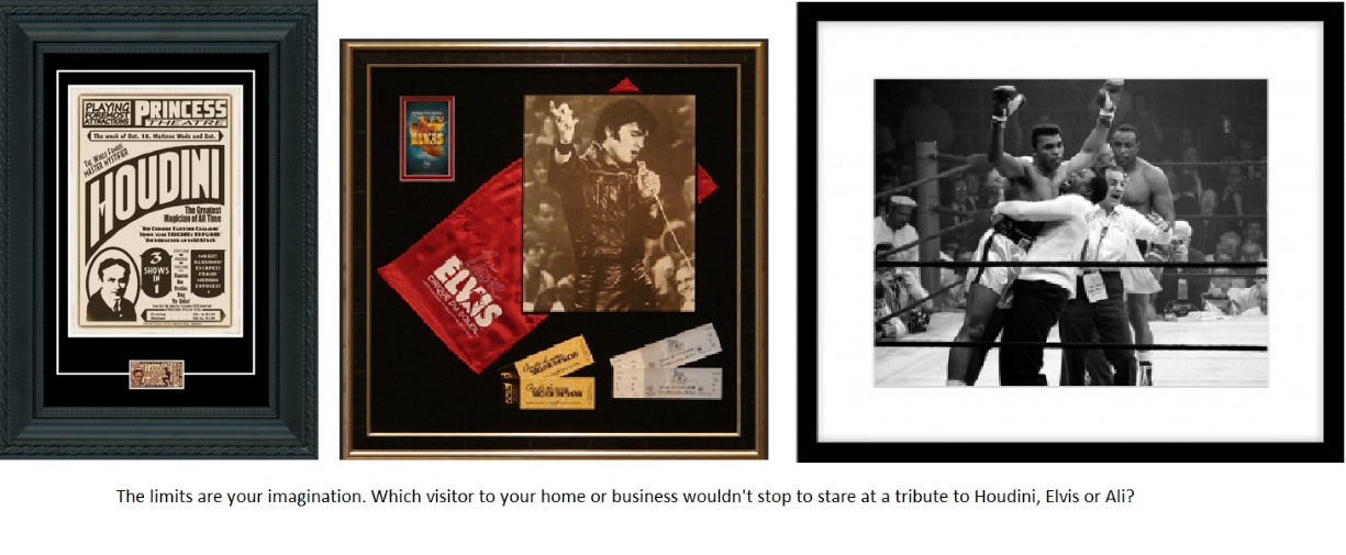 Framed Boxing Memorabilia