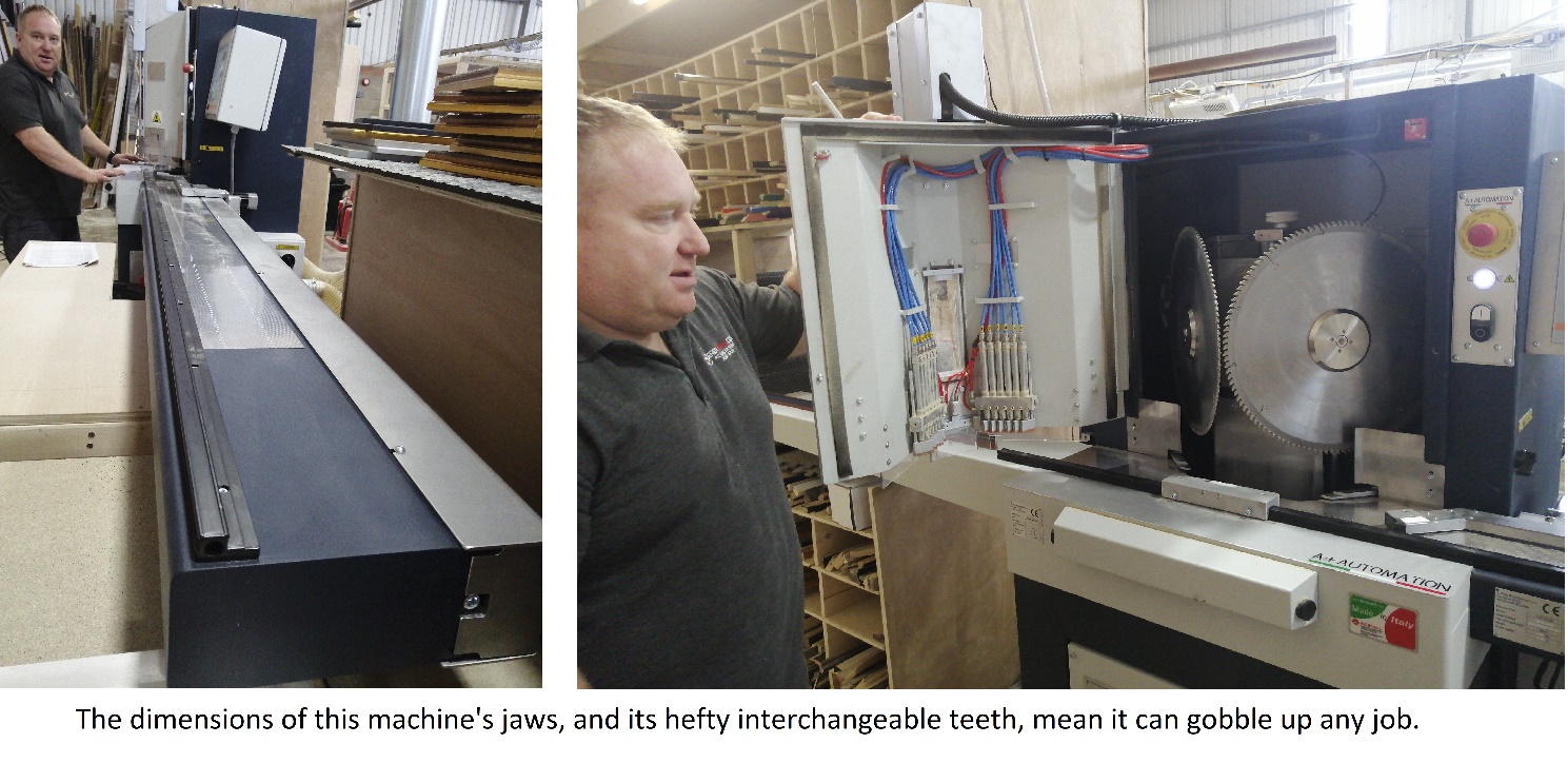 Inside the picture framing saw