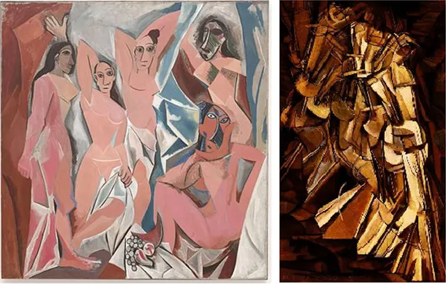 Pablo Picasso�s �Les Demoiselles d�Avignon� (originally �The Brothel of Avignon�) and Marcel Duchamp�s �Nude Descending a Staircase No 2� are two of the most famous cubist works, proving that men can see beyond feminine curves.