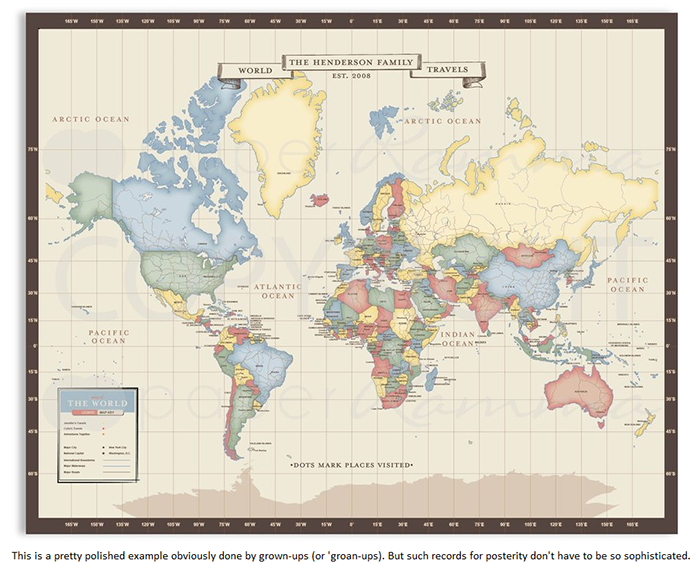 world map poster