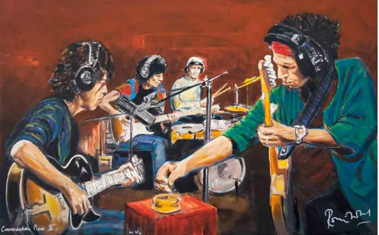 If Ron Wood wasn�t Ron Wood he�d have no chance of getting to paint these guys.