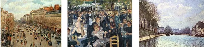 Oliver�s work nears comparison with that of impressionist masters. These pieces are by Pissarro, Renoir and Sisley. The highest prices for their works were �19.9m in 2014,  million in 1990 and .1m in 2017. Usually Mr Yu Chan charges �800 or so for work that takes him 3 days to execute.