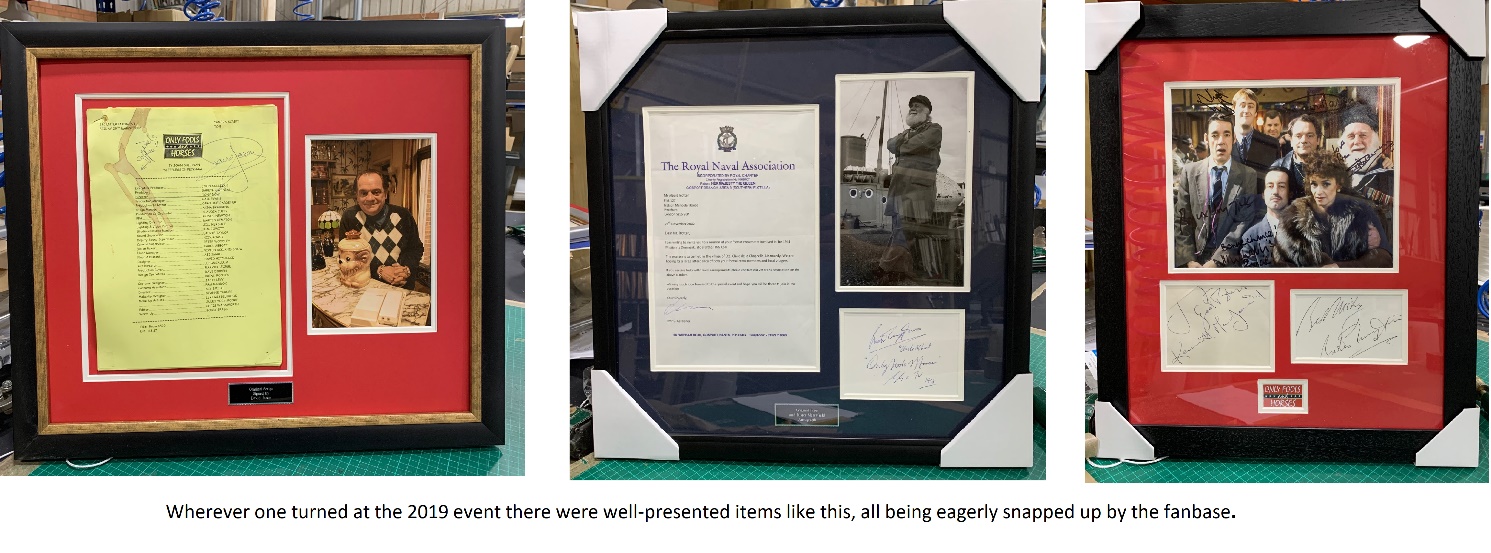 Framed only fools memorabilia