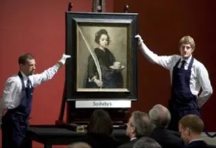 �Santa Rufina� being sold at Sotheby�s by auction.