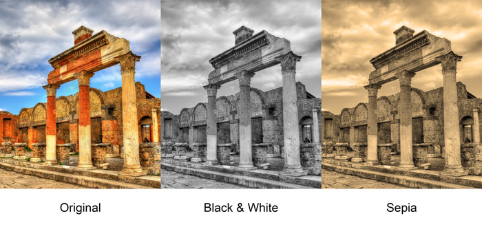 sample of different colour images