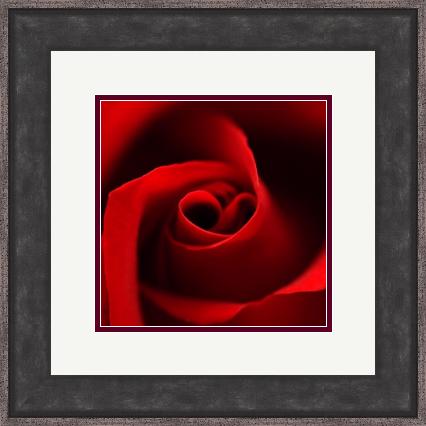 image of framed picture with a double mount