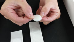 Canvas Framing in a Floater Frame step 2